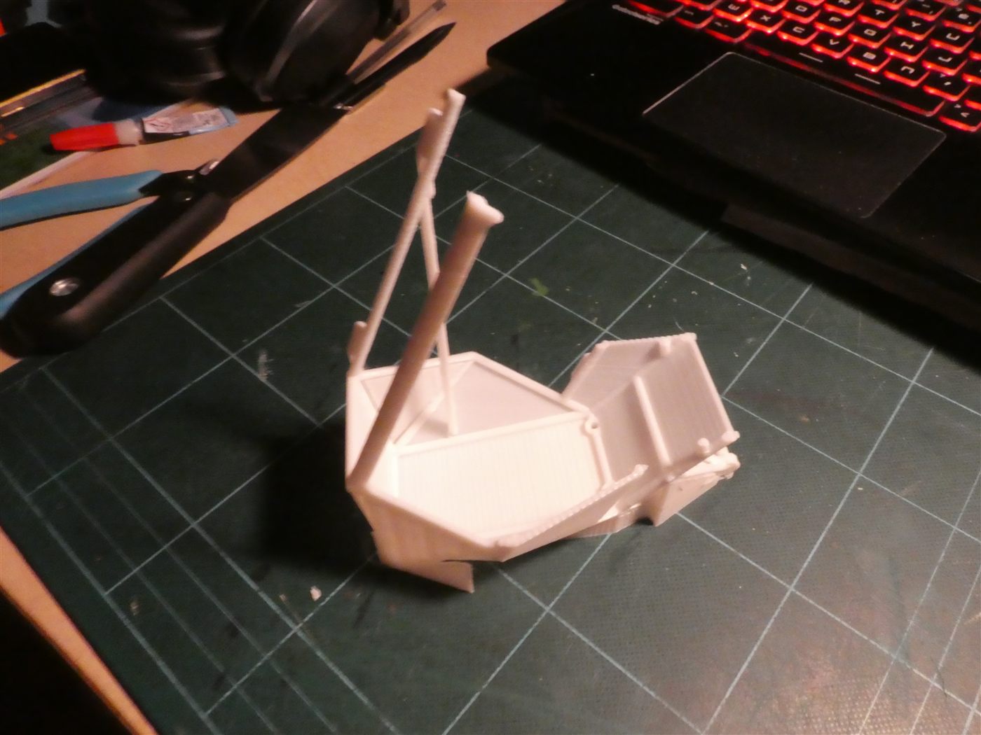 Detail of the 3D-printed mock-up